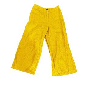 J. Jill Canary Yellow Wide-Leg Pants
